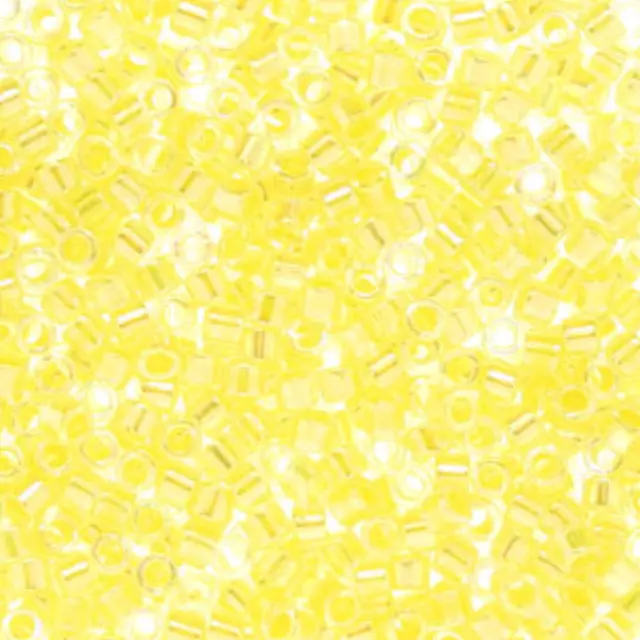 Χάντρα Miyuki Delica 10/0 - DBM0053 - Transparent Rainbow Soft Yellow ~7gr