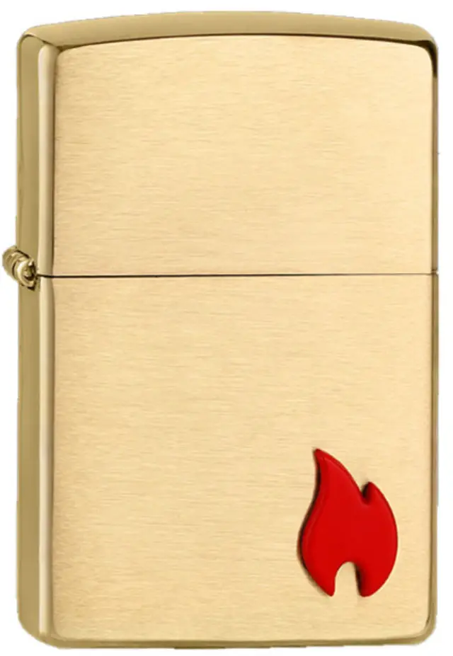 ZIPPO Αναπτήρας - Emblem Attached Brushed Brass (2007965)