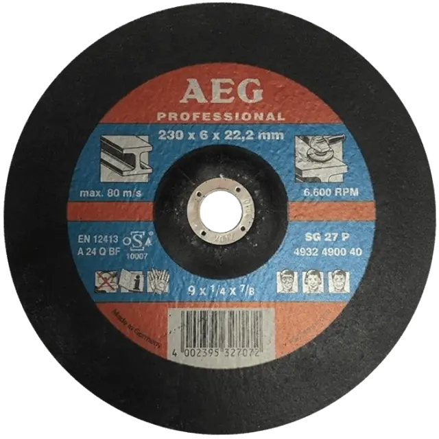 ΤΡΟΧΟΣ ΛΕΙΑΝΣΕΩΣ A 24 Q-BF Φ230X6MM AEG 4932490040