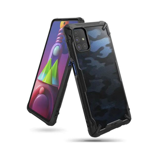 Θήκη Ringke Fusion X Samsung Galaxy M51 Camo Black