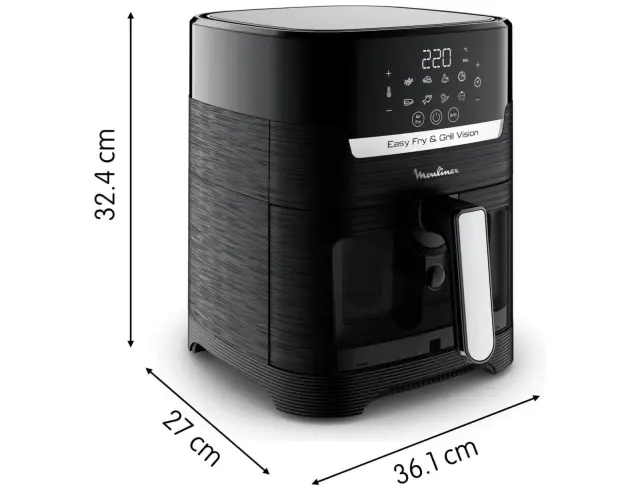 Φριτέζα Αέρος Moulinex Easy Fry & Grill Vision EZ5068 με ισχύ 1550W και χωρητικότητα 4.2L EZ5068