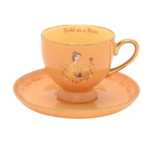 Κούπα + πιατάκι τσαγιού κεραμικά DISNEY PRINCESS - Belle - Tea Cup + Saucer 200ml DI2365