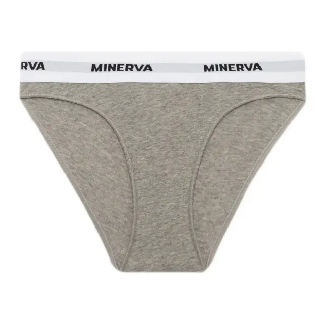 Minerva Εφηβικό Slip με Εξωτερικό Λάστιχο, Χρώμα Γκρι Μελανζέ