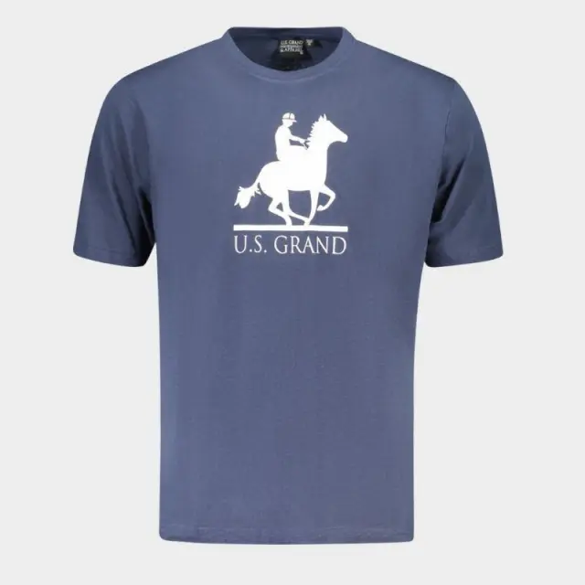 T-Shirt U.S. Grand Polo AU02646_BL1NAVY Μπλε - 3XL
