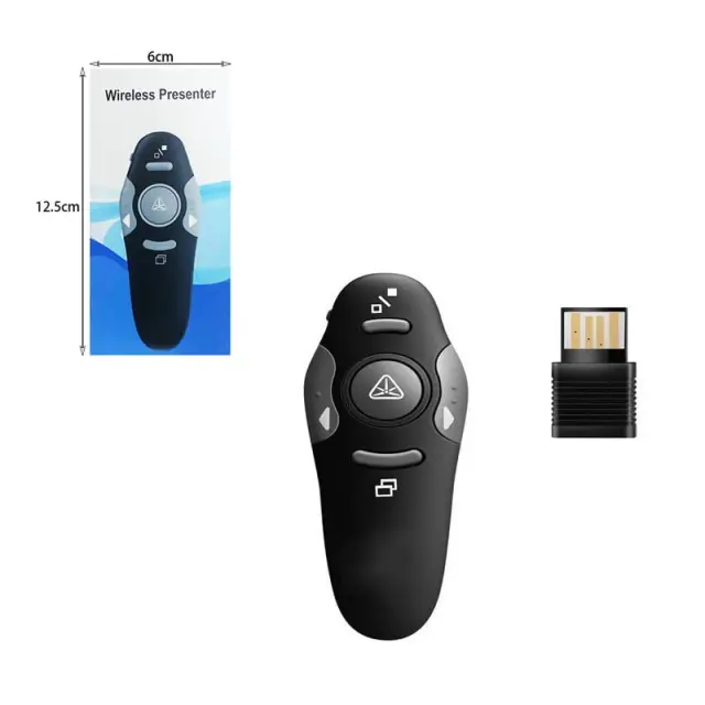 Presenter με Κόκκινο Laser και Πλήκτρα Slideshow - Wireless Presenter 86003