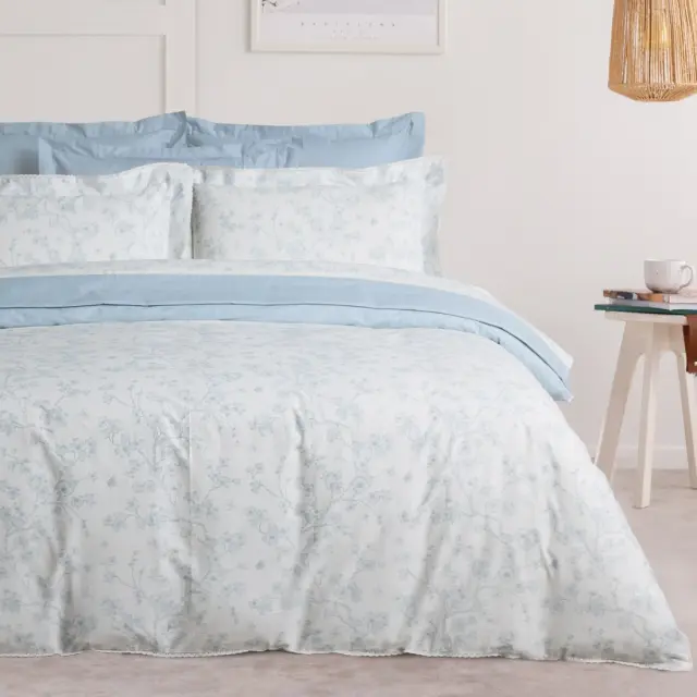 Σετ Σεντόνια 250x270 King Size Prestige Das Home 1714 Cream-Grey Χωρίς Λάστιχο100% Βαμβακοσατέν