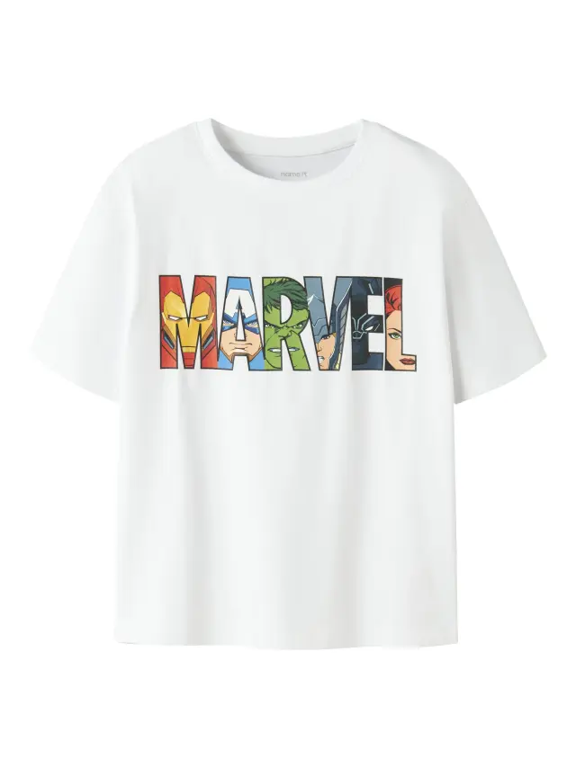 Name It Μπλούζα αγορίστικο πλεκτό Λευκό NKMFERGUS MARVEL SS NREG TOP MAR - 13254188