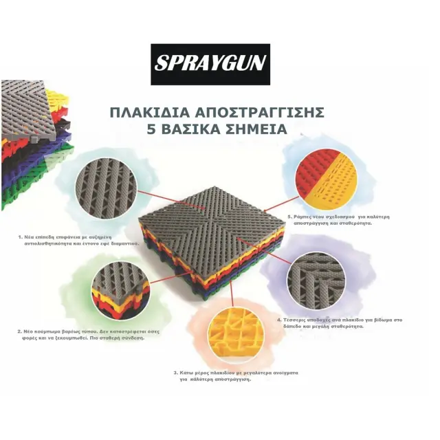Πλακάκι πλαστικό αποστράγγισης 400mmX400mmX20mm lime green MAXTILES 3