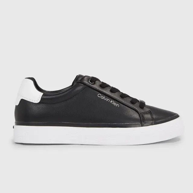 Calvin Klein - Γυναικεία Sneakers Vulc Lace Up - Diamond Foxing HW0HW01865-0GQ Μαύρο - 40