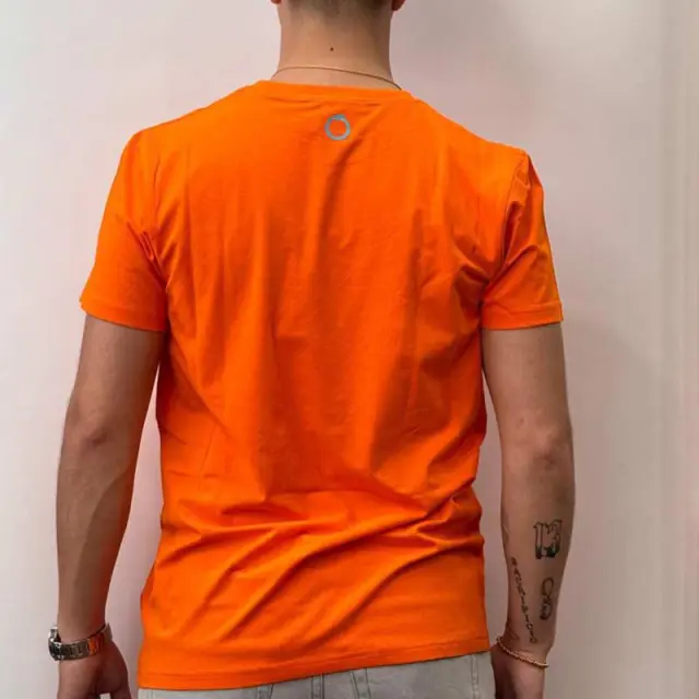Trussardi Jeans - Ανδρικό T-Shirt TRU2MTS02-10ORAN Πορτοκαλί - 2XL 2