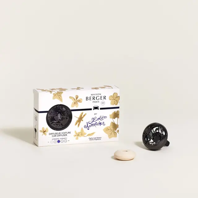 Maison Berger Paris Car Diffuser Kit Συσκευή Διάχυσης και Κεραμικός Δίσκος Lolita Lempicka Gun Metal