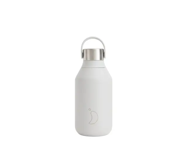 Μπουκάλι Θερμός Series 2 Chilly's με χωρητικότητα 350ml και διατήρηση θερμοκρασίας 12h ζεστό / 24h κρύο - Granite Grey