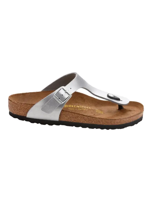 Birkenstock Σαγιονάρες Παιδικό Birko-Flor(ανθεκτικό υλικό της Birkenstock-επιτρέπει την επαφή με το νερό) Γκρί BIR/GIZEH KIDS 846153 SILBER - 30 3