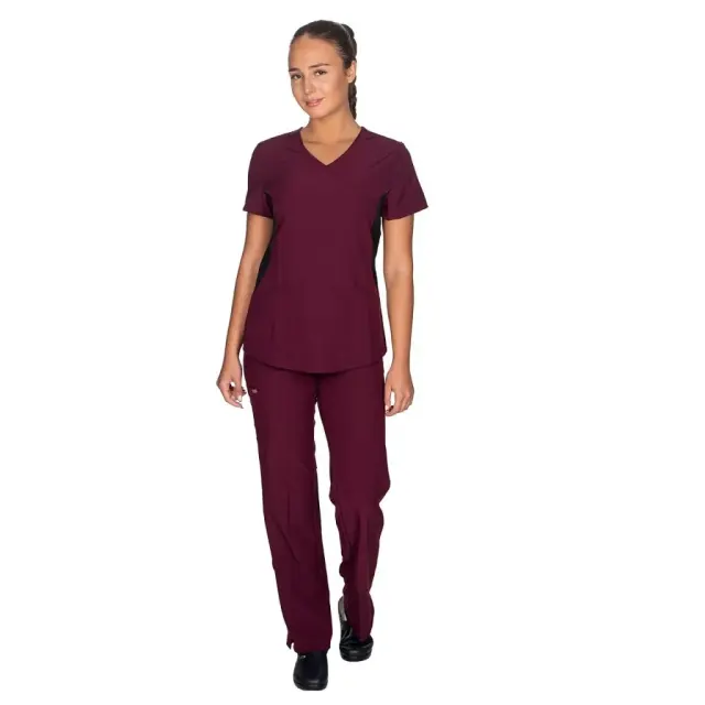 Ιατρική Στολή Stretch Γυναικεία – Μπορντώ XXS-XXL - Small