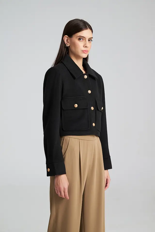 Κοντό jacket με χρυσά κουμπιά TUNIC - XS 2