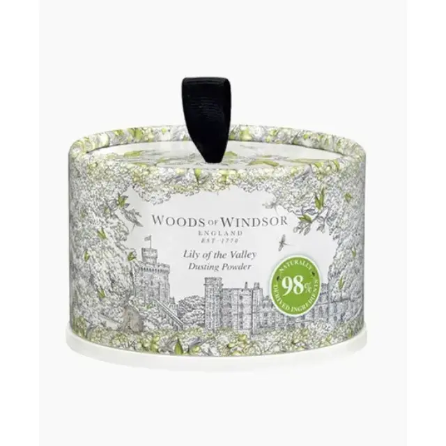 WOODS OF WINDSOR Lily of the Valley Dusting Powder Πούδρα Σώματος με άρωμα Κρίνο 100g