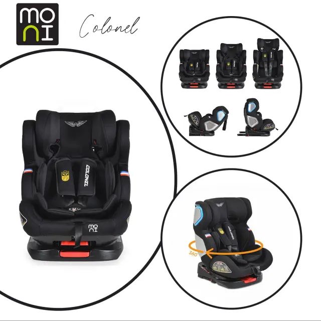 MONI - Car seat Colonel black - 3801005150229