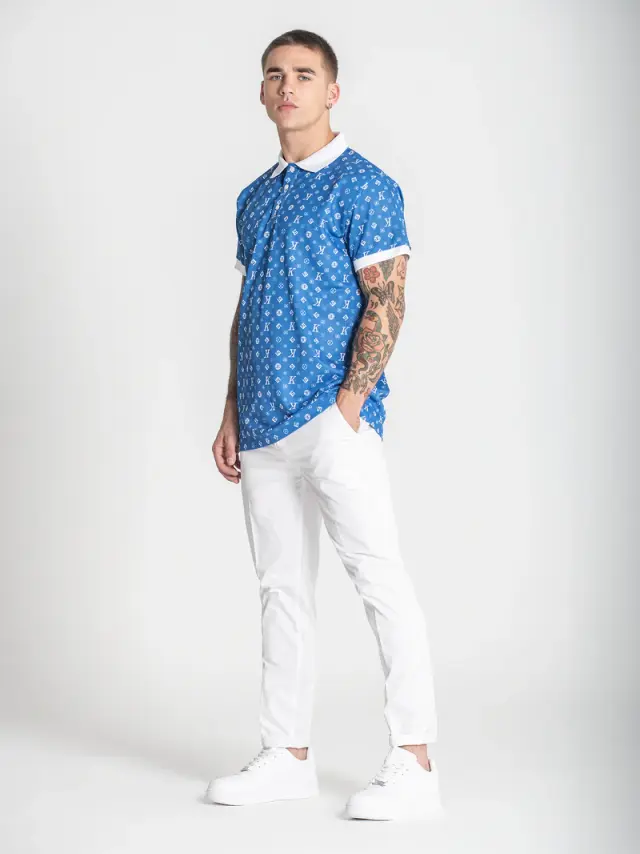 Gianni Kavanagh Ανδρικό MANIA Pique Polo Shirt - Blue - M 2