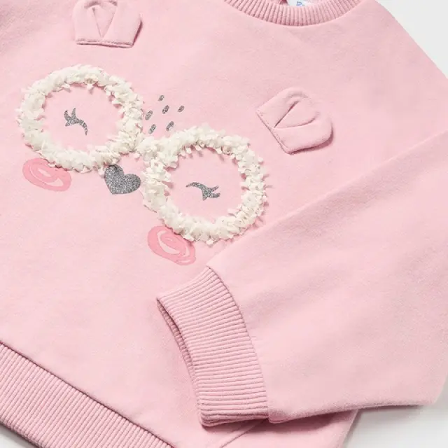 Baby 6 μηνών έως 4 ετών Φούτερ Better Cotton ecofriends ροζέ - 12M 2