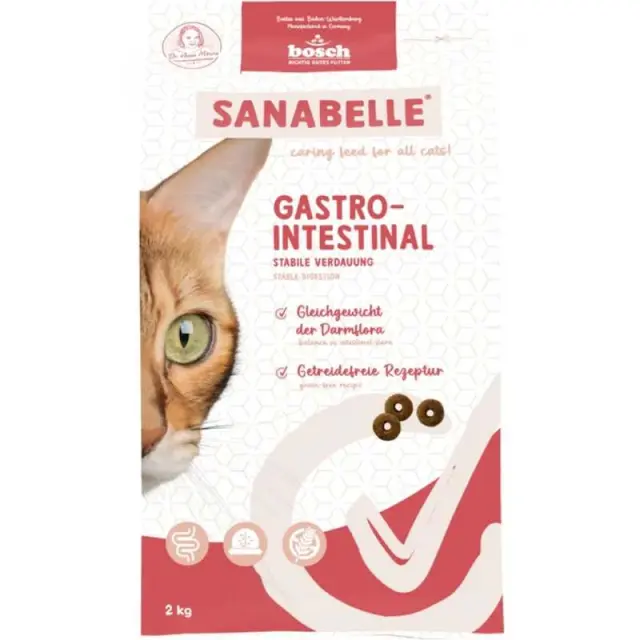 Sanabelle Low Grain Cat Adult Gastrointestinal με Φρέσκα Πουλερικά 2Kg Μονόχρωμο