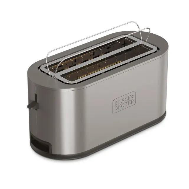 Black + Decker Toaster Φρυγανιέρα με Ράγα για Ζέσταμα 1500W BXTO1501E 3