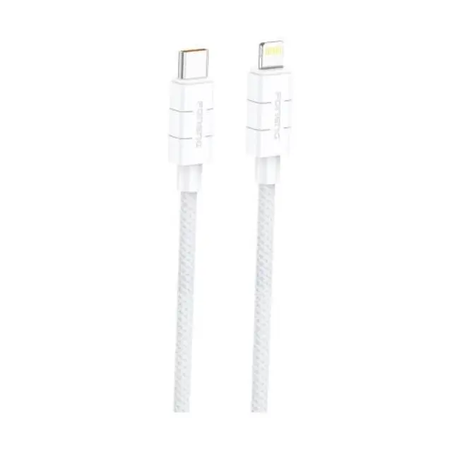 Καλώδιο Σύνδεσης USB 2.0 Foneng XS02 Braided USB C σε Lightning PD 27W 1.2m Λευκό N68678