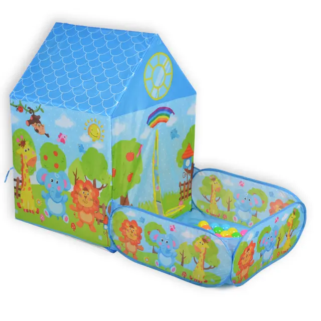 MONI TOYS - Zoo 2in1 tent + 50 ocean balls 995-5001E - 3800146221348