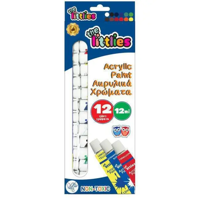 The Littlies Ακρυλικά Χρώματα 12x12ml (000646776)