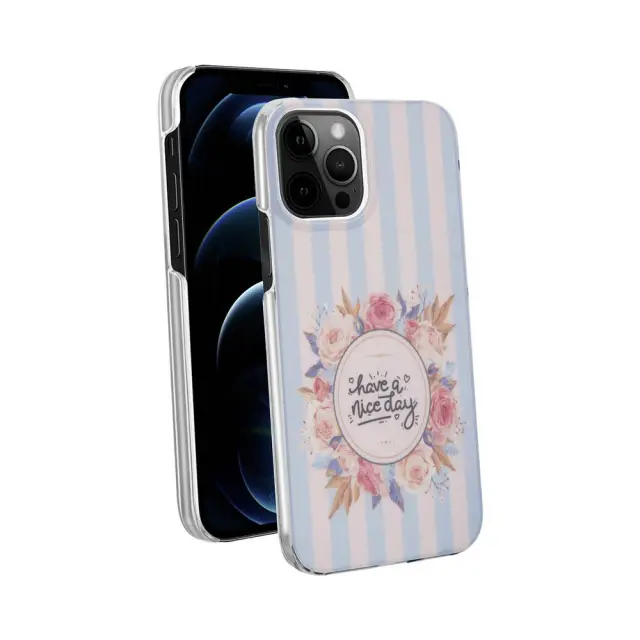 Vivanco Special Edition Clear Cover Apple iPhone 12 / 12 Pro Have A Nice Day
