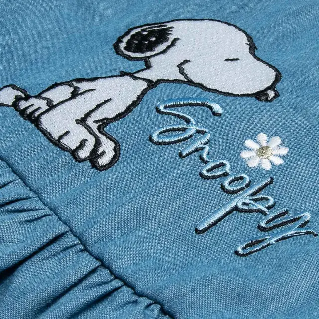 Φόρεμα τζιν Snoopy με κέντημα 2