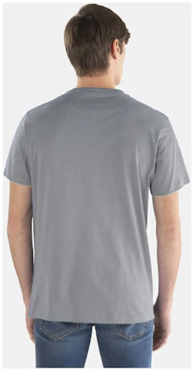 Harmont & Blaine - Ανδρικό T-shirt Κοντομάνικο Μονόχρωμο Regular Fit INJ001021223-915 Γκρι 2