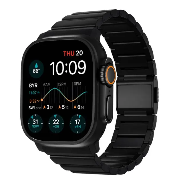 Nomad Titanium Band, black hardware V2 - AW 46mm / 49mm