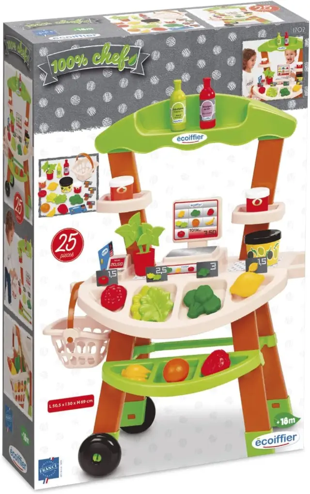 Ecoiffier Mini Market Φρούτα Και Λαχανικά (1702) 2