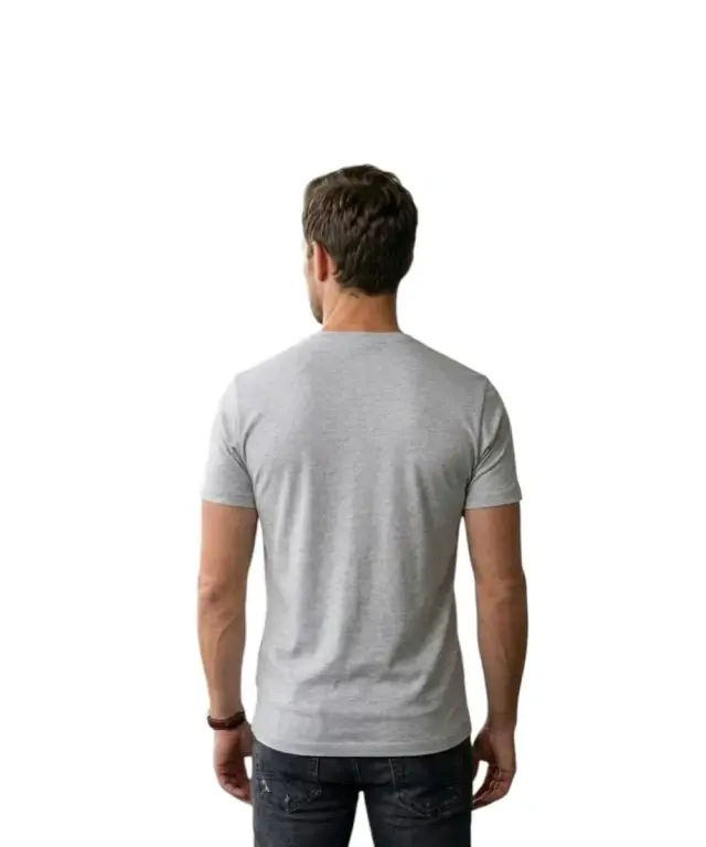 Aeronautica Militare - Ανδρική Κοντομάνικη Μπλούζα T-Shirt SCOTI001J508-17171 Γκρι 2