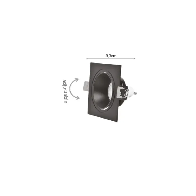 Inlight Downlight σποτ GU10 σε μαύρη απόχρωση (X00320B) 2