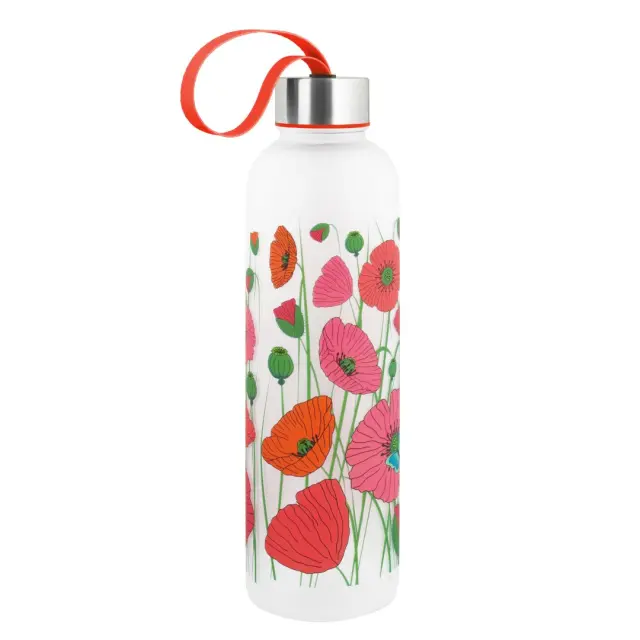 Pylones Επαναχρησιμοποιούμενο Μπουκάλι / Re-usable Bottle 800ml: Happyglou Large Coquelicots