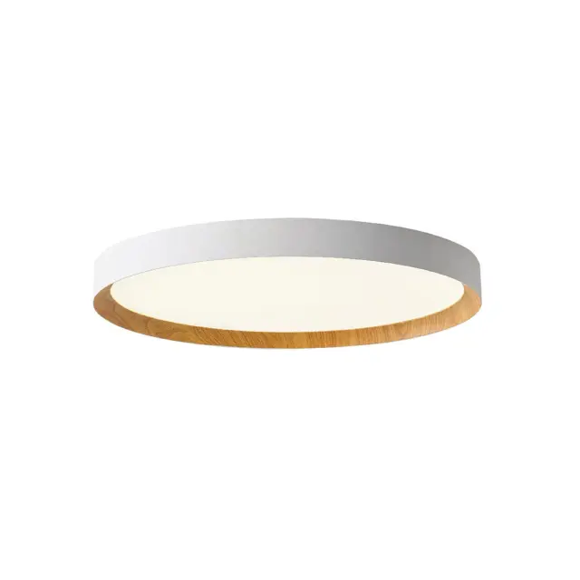 Eleso VK/04566 LED Οροφής – 74W 3000K ø80cm IP20 Φυσικό Ξύλο Άσπρο