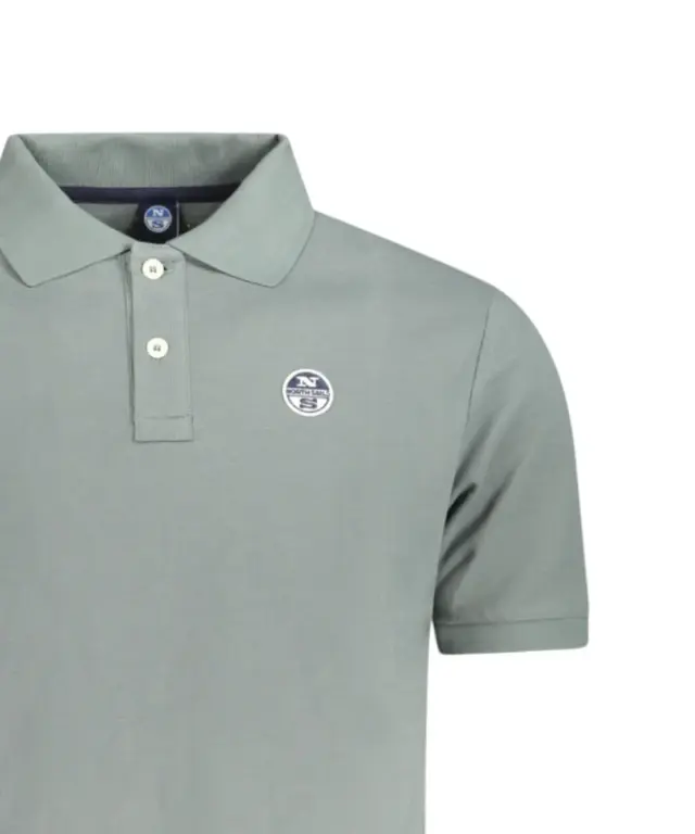 North Sails - Ανδρικό Κοντομάνικο Polo T-Shirt 995011-000-0419 Πράσινο - S 3