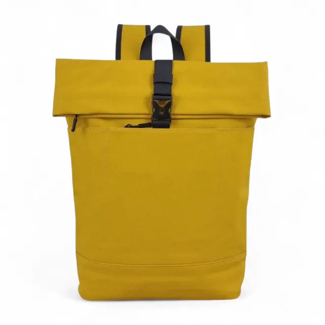 Αδιάβροχο Σακίδιο Πλάτης Rolltop MCAN M-159 για Laptop 15.6” | 30×14×45cm - Κίτρινο