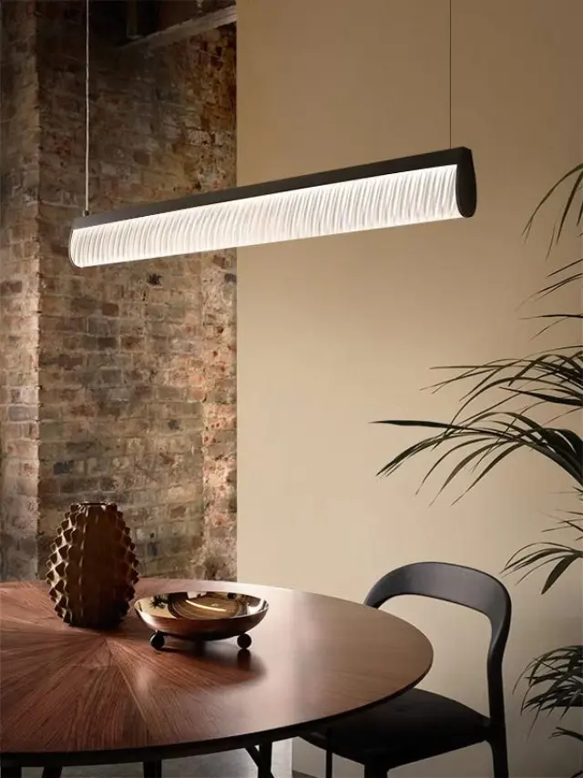 Γραμμικό Κρεμαστό Φωτιστικό Modula Prisma Black LED 3000K Μαύρο 3