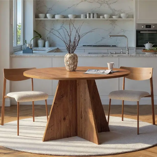 Τραπέζι Virela Megapap χρώμα atlantic pine Ø120x75εκ.