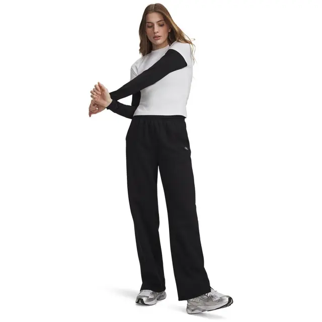 Under Armour Women's Rival Fleece Straight Pant Μαύρο 6013552-008 (Under Armour) - Medium 3