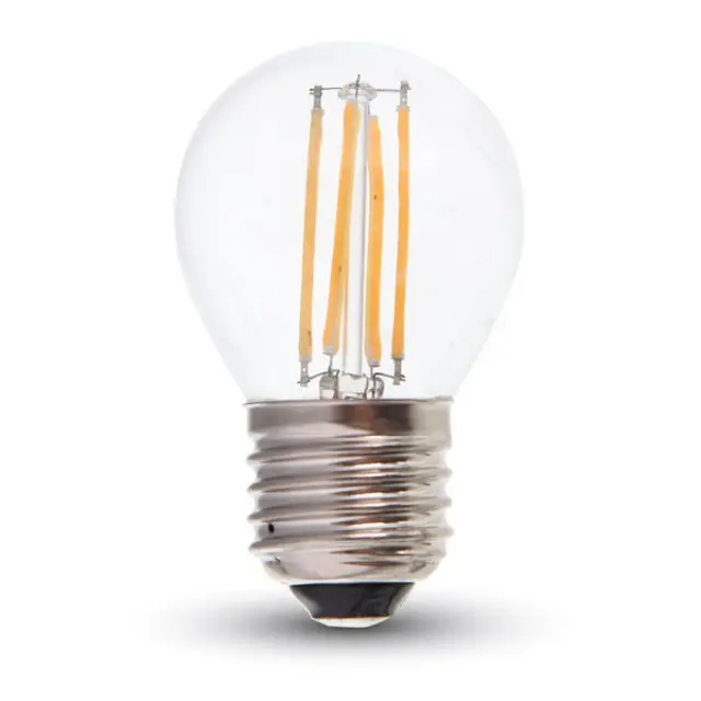 LED λαμπτήρας G45 4W Ψυχρό E27 Filament