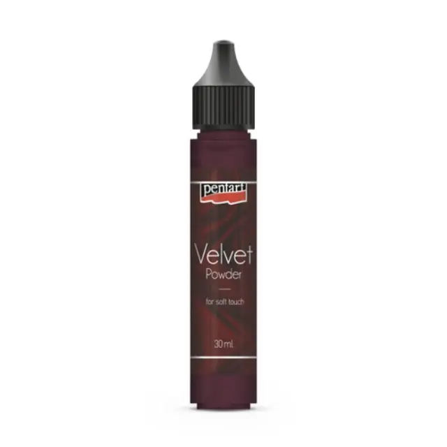 Velvet powder 30 ml Pentart, Garnet Red