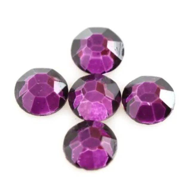 Στρας Zircons Flat M.C. Chaton Rose Amethyst SS20 (4.7mm) ~72τεμ