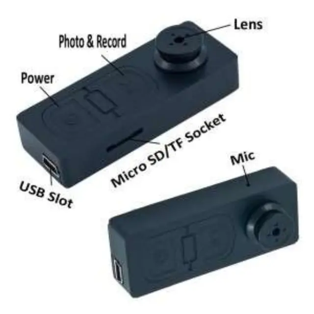 Kρυφή κάμερα κουμπί καταγραφής βίντεο - Mini Spy camera Button DVS918 3