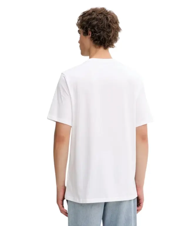 Converse - Ανδρικό T‑shirt Logo Star Chevron CVM5T876-100 Λευκό - S 3