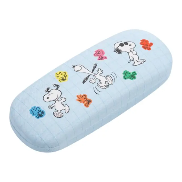 Puckator Θήκη Γυαλιών / Peanuts Glasses-Sunglasses Case: Snoopy & Woodstock (3 χρώματα) - Γαλάζιο