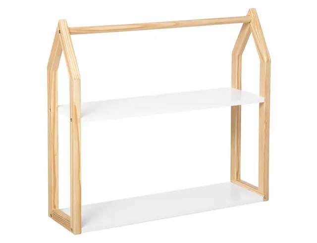 Βιβλιοθήκη Maison Atmosphera με 2 ράφια και διαστάσεις 56x15x50.8cm - Aπόχρωση Ξύλου/Λευκό 174220 3