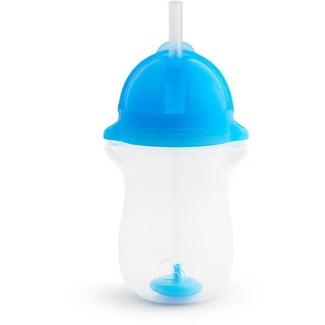 Munchkin Tip & Sip Straw Cup Κύπελλο με Καλαμάκι Click Lock από 12m+ 296ml - Μπλε